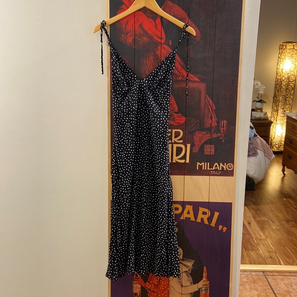 Polka dot midi dress